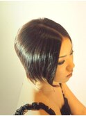 毛先にゆるめのパーマのあるクラシックボブ &nbsp;by abilityhair