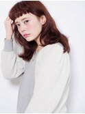 【keep hair design】オン眉×アンニュイカール
