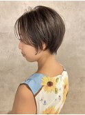 大人ハンサムショート×透明感ブラウン