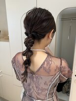 ヘアセット×ヘアアレンジ×結婚式セット×お呼ばれアレンジ