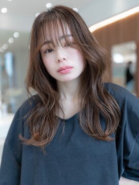 イオ 本厚木(io) 大人かわいいくびれレイヤーシースルーバング似合わせイメチェン