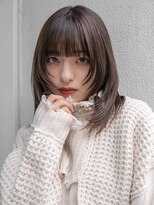 ミンクス渋谷スマートサロン(MINX shibuya smart salon)&nbsp;ショート 姫カット ダークアッシュ 魅力倍増カール シアーカラー