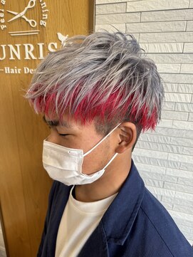 ヘアーデザイン サンライズ(Hair Design SUNRISE) ツーブロックマッシュ／2ブリーチ