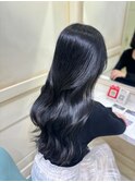 ラベンダーピンク/小顔/ワンレン/髪質改善/前髪