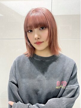 ピークアブー ワン(PEEK-A-BOO ONE) ピンクベージュブリーチダブルカラー