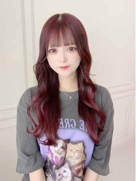 ランド 原宿表参道(LAND) 前髪カットが可愛い☆ブリーチなしピンクカラー