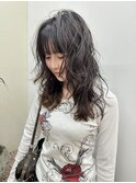 20代30代40代パーマミディアムロングレイヤーカットブリーチなし