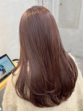 トゥイン 八王子(TWIN) 透明感カラーピンクベージュブリーチダブルカラー髪質改善八王子