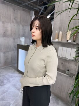 エヴァン(HEVIN) 外はねボブ☆ラベンダーブラウン☆