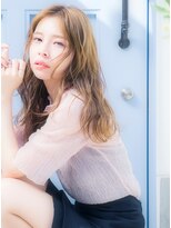 アニモフィオレンテ せんげん台西口店(animo FIORENTE)&nbsp;+animoせんげん台+パールベージュハイライトカラー!ふわロングb