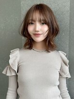 シーシンジュク 新宿南口(Sea shinjuku)&nbsp;ココアベージュ×レイヤー[小顔/黒髪/オリーブグレー]