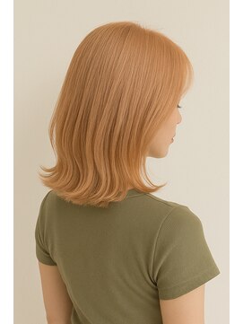 ミー 岡崎(mii) mii やわらかオレンジベージュミディ［岡崎/稲熊/ブリーチ］