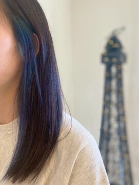 アトリエファゴ ハナミズキ店 【Chikano】インナーカラーブルー