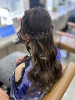 ハウス(HAUS.) リボンハーフアップ/ヘアメ/ヘアアレンジ/横浜