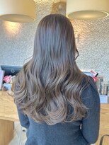 ビーチ(BEACH)&nbsp;透け感たっぷりブリーチなしオリーブマロンブラウンベージュ