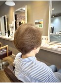 骨格美人の丸みコンパクトショートボブ