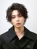 オーシャントーキョー(OCEAN TOKYO) 【大人の色気】みきおだ再婚記念黒髪パーマセンターパート