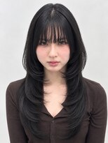 ヘアーアンドビューティー ザ ビー(Hair & Beauty the B)&nbsp;【面長に見えないレイヤースタイル】ハッシュカット / レイヤー