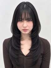 ヘアーアンドビューティー ザ ビー(Hair & Beauty the B)&nbsp;【面長に見えないレイヤースタイル】ハッシュカット / レイヤー
