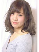 ゆるふわグレージュヘア