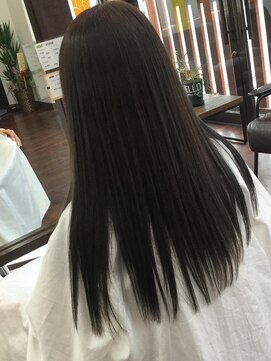 ヘアー チクタク(Hair Ciku-taku) アッシュ×質感ストレート