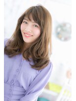 ヘアアンドビューティー ミック(Hair & Beauty miq)&nbsp;抜け感エアリーセミディ・・・可愛さと色っぽさを演出