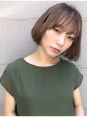 【mee.】ハセガワヒトシ　オシャレ柔らか切りっぱなしミニボブ