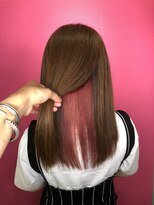 テテ(TETE) インナーカラー レッド 長堀橋×心斎橋