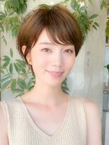 ロビー 表参道(ROBBY)&nbsp;大人の前髪ありショート/３０代４０代５０代/表参道/白髪染め