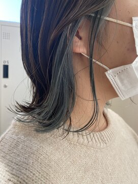 エイト ヘアサロン 渋谷本店(EIGHT) インナーカラー×カーキ