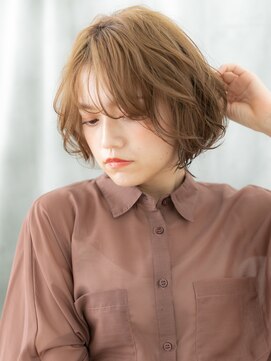 ドクターズ サロン ラブ(Dr's Salon LAB) ふわカールでフレンチカジュアルミディヘアc古河20代30代40代