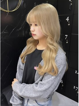 ジーナ 名駅(XENA.) 《karen》ベージュ/ミルクティーベージュ/透明感カラー/韓国ヘア