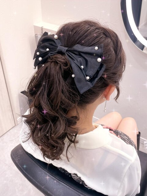 ポニーテール【クランソア】ヘアセット/ヘアメ/心斎橋