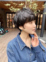 ハルキ ミナト ジャパン オオサカ(HARUKI MINATO japan OSAKA)&nbsp;40代50代小顔似合わせカットくびレイヤーエモージュ大人可愛い