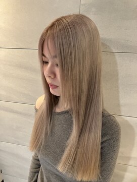 リー 京橋(Lee) 【Lee京橋】ミディアム×ホワイトベージュ