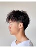 【人気NO.3】メンズカット+パーマ(ナチュラル・ツイスパ・波巻き）￥14800