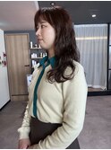 20代30代人気/癖毛活かし/オレンジカラー