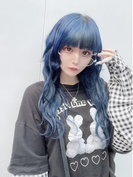 アソビセカンド 原宿(ASOBI 2nd) 前髪/マチルダボブ/ピンクベージュ/インナーグレージュ/ブルー