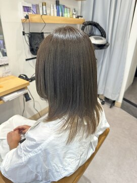オリジンズヘアーセカンド 守谷店(Origins hair 2nd) グレージュカラー × BYKARTE TR