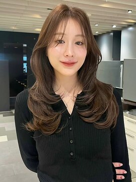 レイヤーカット/顔まわりカット/カール