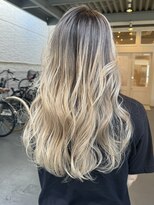 シダミノオ(sida MINOH) ホワイトバレイヤージュ/シャドールーツカラー