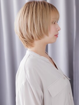 モッズヘア 越谷(mod's hair) 透明感ハイトーンカラー金髪ブロンドマッシュボブZ越谷20代30代