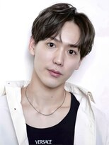 ミヤビ(MIYAVI) 爽やかニュアンスパーマショートコンマバングセンターパート