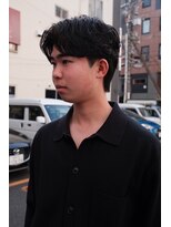 パーク(PAAQ)&nbsp;ニュアンスパーマフェザーパーマ毛流れパーマメンズカット