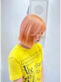 ペールオレンジ　ブリーチ　ハイトーン