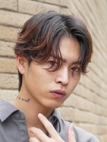 フィフス 大分(fifth)&nbsp;大分フェザーパーマメンズカットラウンドマッシュツーブロック