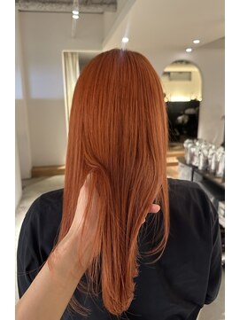 パプス ド コワフュール 甲南山手店(Pap's de coiffeur) オレンジカラー