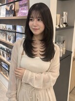 ユーフォリア 青山(Euphoria)&nbsp;【担当きょうこ】顔周りレイヤーロング赤み消し透明感ベージュ
