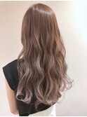 ピンクグレージュ グラデーションカラー
