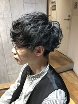 ネイビー(NAVY)&nbsp;お客様スタイル☆ネープレス無造作パーママッシュ☆